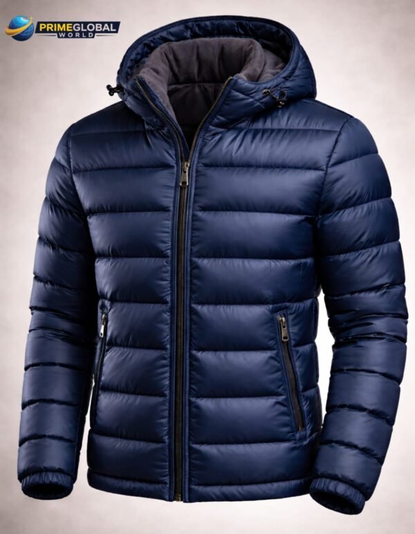 Dark Blue Puffer Jacket 🧥