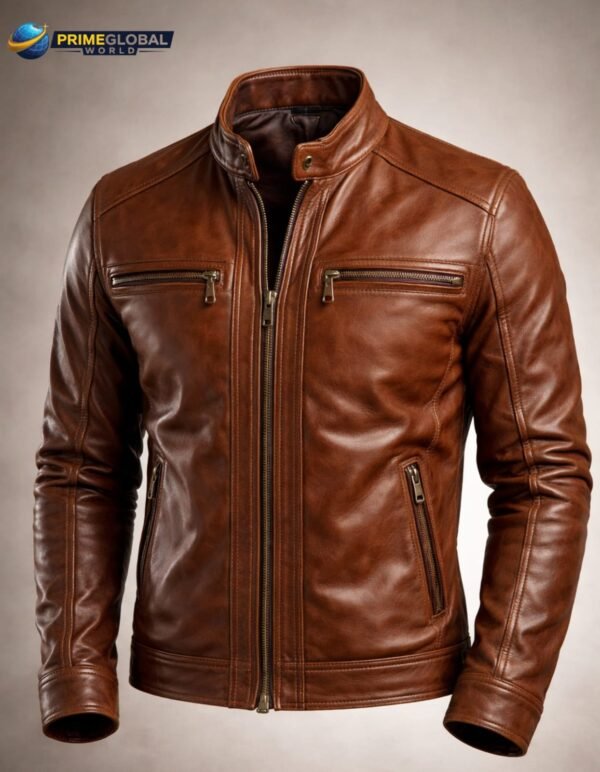 Brown Leather Jacket 🧥