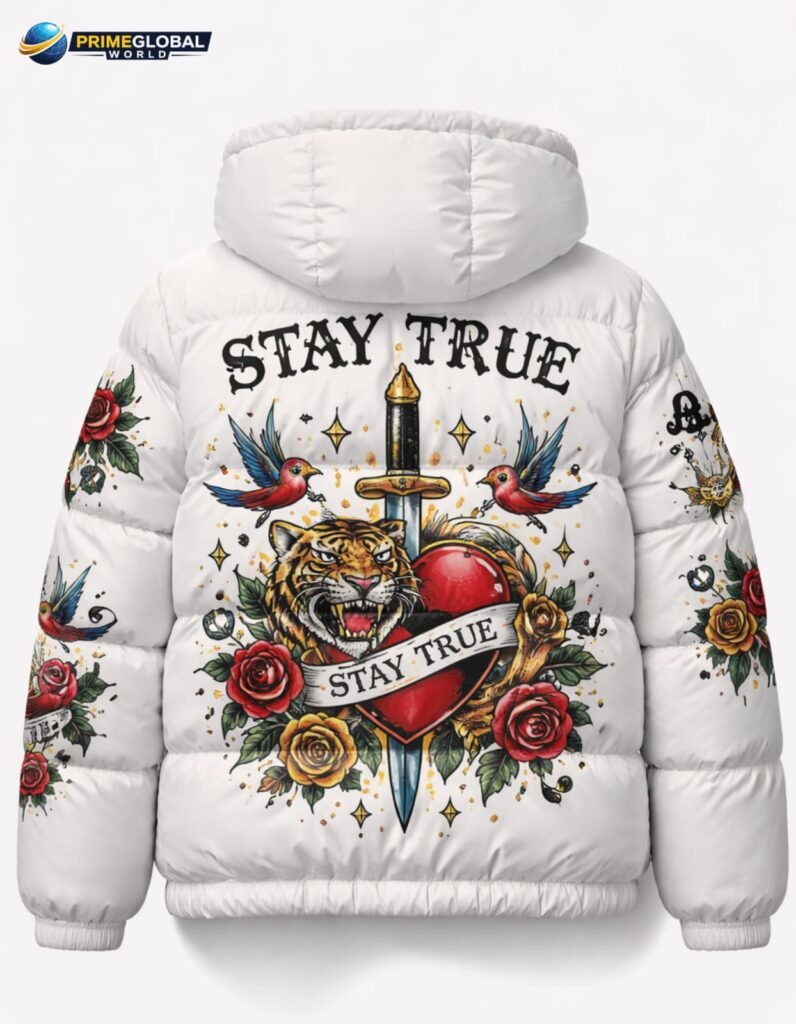 white puffer jacket